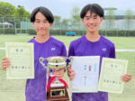 佐々木・下田組V 女子は仲倉理・松原組 米子松蔭 ソフトテニス県高校春季