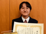 「珠算1級」満点合格 山本さん 鳥大付中1年 が快挙