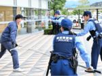 不審者への対処手順確認 倉吉、未来中心でテロ対策訓練