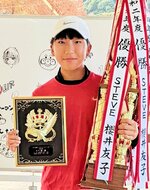 寺坂(米子東高)桜井(STEVE)優勝 MUFGジュニアテニス鳥取県予選