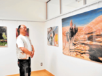 身近な風景作品11点 梶木さん 春来公民館で油絵展