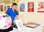 初回からのポスターずらり 祭り機運盛り上げ きょうから50周年記念特別展 がいな祭