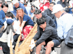ズームアップ 湯村温泉まつり 300人綱引き、温泉街沸く