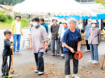 笑顔広がる収穫祭 新温泉 「切畑鍋」やゲームも