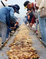世界「最長」のお好み焼き、山口