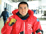 「上位狙う」と気合十分 米子北高出身 プロボートレーサー 長谷川さん、きょうデビュー 感謝の気持ち胸に出走