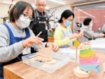 難度高い組み木に挑戦 木の殿堂で教室 こいのぼりなど制作