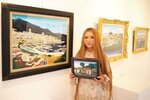 欧州の街並みや鳥取の景色 色彩豊かに細部まで 鳥取で渡部さん油彩画展