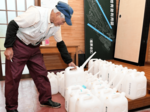 復旧めど立たず 募る不安 関金・福原 断水2週間 安定供給見通せず