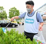 マナー呼びかけ街清掃 世界禁煙デーで鳥取たばこ販売協同組合など
