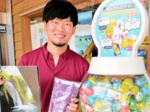 買い物前に「ガチャ」 割引券や限定缶バッジ入り 道の駅浜坂の郷