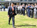 「人と地域に寄り添う」 豊岡・門間新市長初登庁