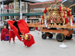 大みこし町内練り歩き 宇倍神社春の大祭「御幸祭」 麒麟獅子舞の奉納も