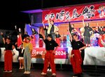 太鼓演奏や踊り市民ら“ばえる” 倉吉ばえん祭